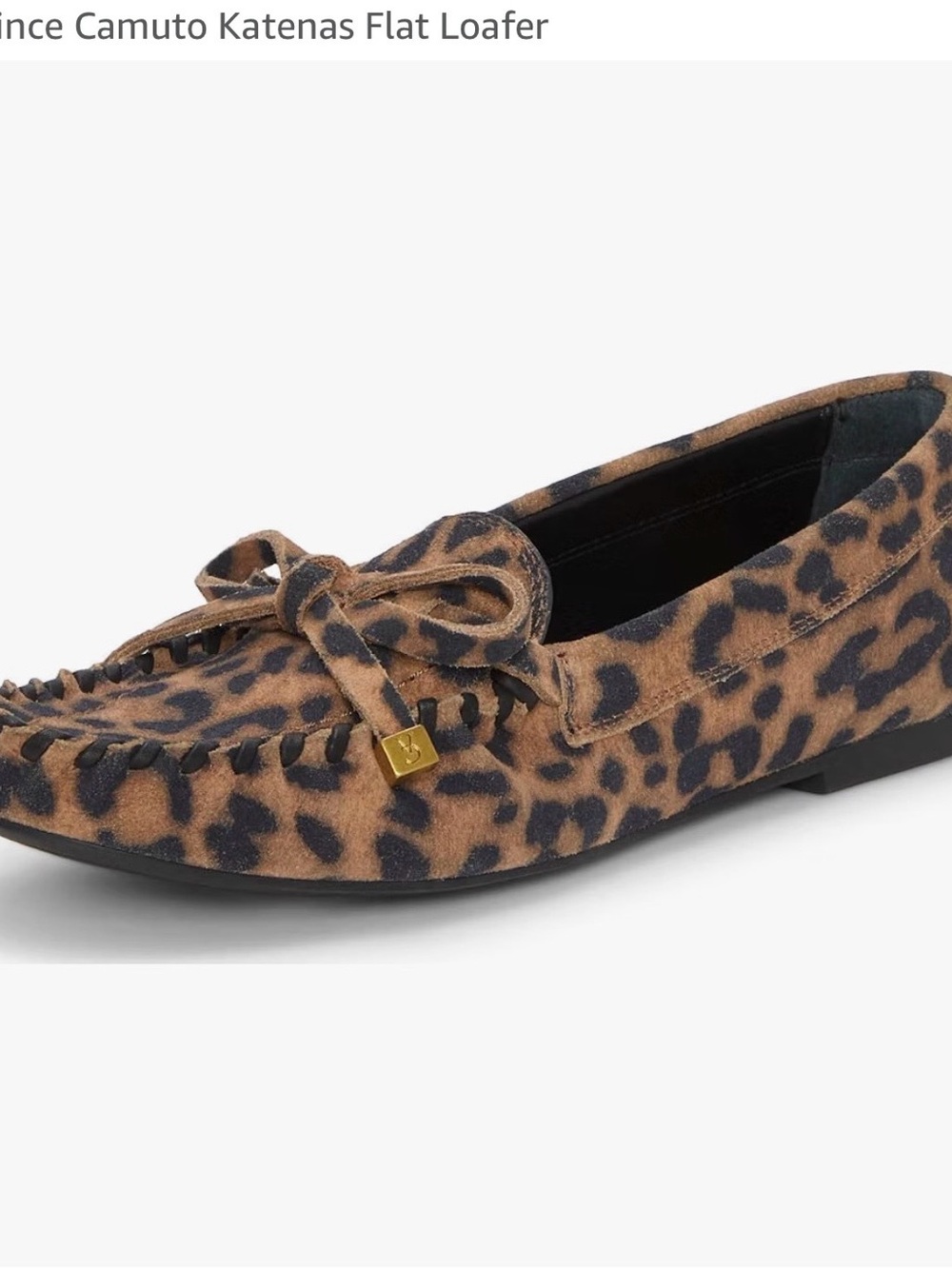 Vince Camuto Leopard-Print Suede Tassel Loafer - Brown/Black